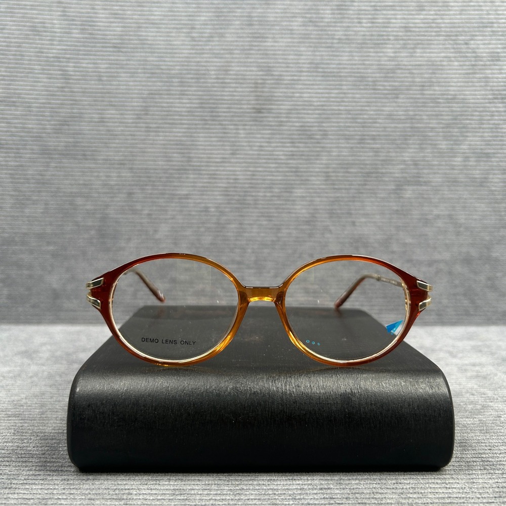 Ellen Tracy EVF6008 Vintage Brown Gradient Oval Eyeglasses 51-17-130